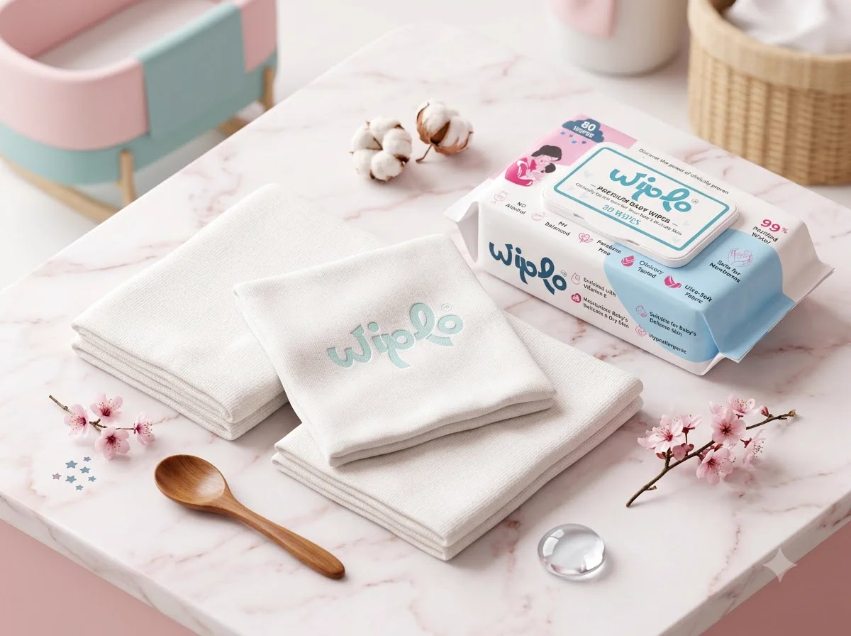 Soft non-woven wipe material